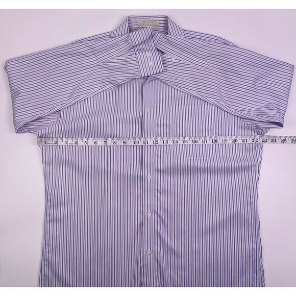 Nordstrom Trim Fit Wrinkle Free Striped Button Down Shirt Men’s Size 16 (34-35) - Picture 4 of 7